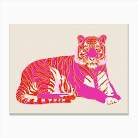 Relaxing Tiger Canvas Print