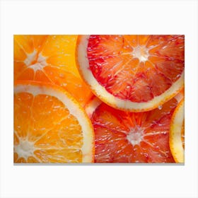 Blood Orange Slices Canvas Print