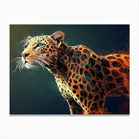 Leopard Painting Canvas Print