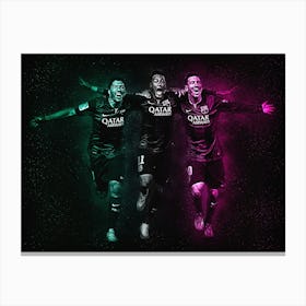 Messi Neymar Suarez Canvas Print