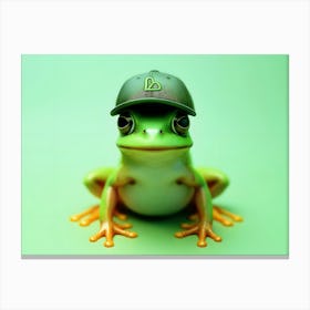 Frog In A Hat Canvas Print