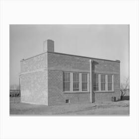 Schoolhouse, El Indio, Texas By Russell Lee Canvas Print