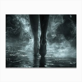 Ballet Dancer In Water Canvas Print