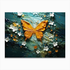 Abstract Of A Butterfly Canvas Print