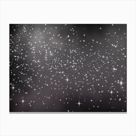 Silver White Shining Star Background Canvas Print