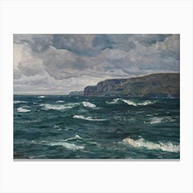 Vintage Painting Stormy Day Canvas Print