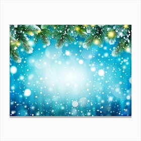 Screen Frame Glow Garland Holiday Bright Snowflake Space Festive Beautiful Light Closeup (28) Canvas Print