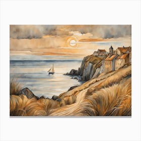 European Coastal Painting (176) Canvas Print