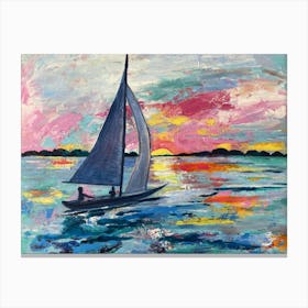 Sunselt Sail Canvas Print