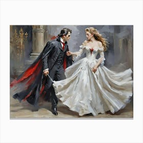 Dracula and Esmeralda Enchantment Canvas Print