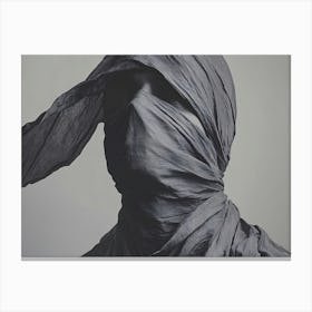 Uprising - Man With His Head Covered Canvas Print