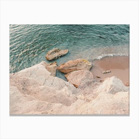 Looking Down At Ocean Canvas Print