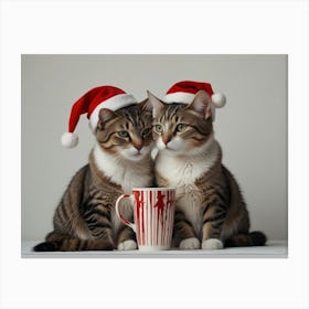 Christmas Cats 1 Canvas Print