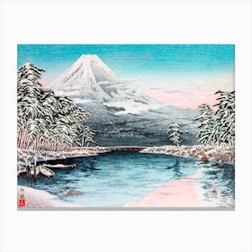 Mt Fuji Now Scene, Hiroaki Takahashi Vintage Japanese Canvas Print