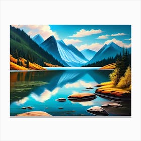 Mountain Lake 19 Canvas Print