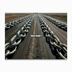 Chain Link Road Canvas Print