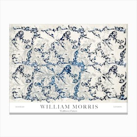 William Morris Prints Wallflower Pattern Blue Original Landscapes Landscape Botanical Vintage Canvas Print