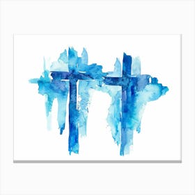 Cross Painting Canvas Print