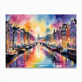 Amsterdam Canal 12 Canvas Print
