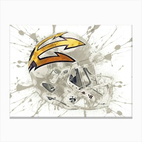 Arizona State Sun Devils NCAA Helmet Poster Canvas Print