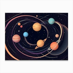 Solar System 4 Canvas Print