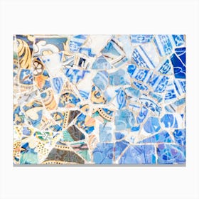 Mosaic of Barcelona XII Canvas Print