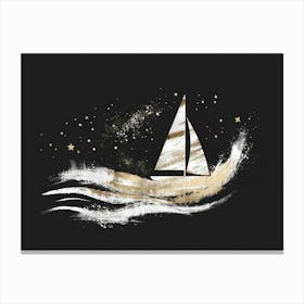 Sailboat In The Sky Canvas Print