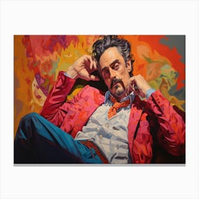Man In Red Jacket Canvas Print