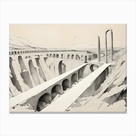 Surreal Bridge Landscaper Canvas Print