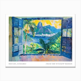 Rio De Janeiro From The Window Series Poster Painting 4 Canvas Print