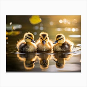 Ducklings Canvas Print