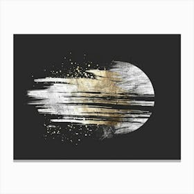 Moon abstract art Canvas Print