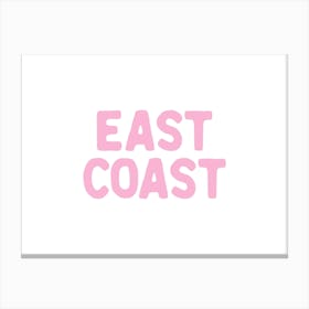 East Coast - Pink Canvas Print