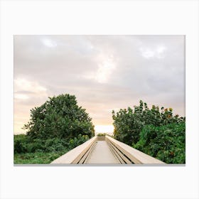 Sunset On The Boardwalk  Canvas Print