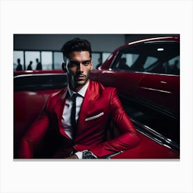 Bussinness Man Red (60) Canvas Print