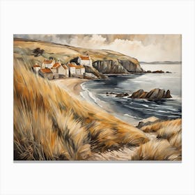 European Coastal Painting (151) Canvas Print