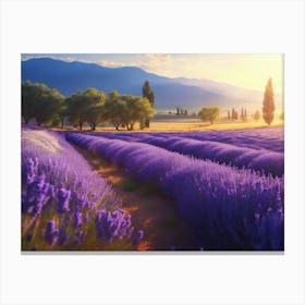 Lavender Field Canvas Print