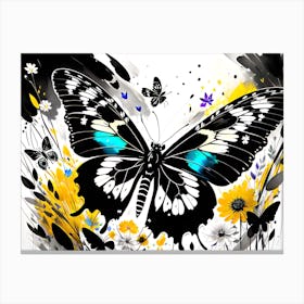 Black Butterfly Canvas Print