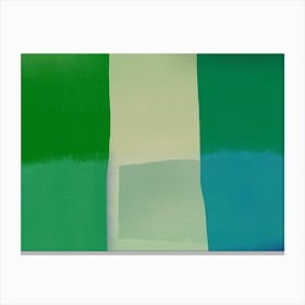Green shades minimal Canvas Print