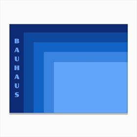 Bauhaus Blue Exhibition 37 Canvas Print