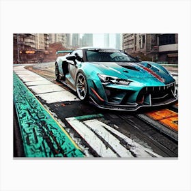 Futuristic Sports Car 41 Canvas Print