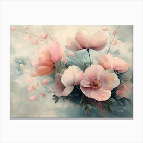 Flowers In A Watercolor Style 5 Canvas Print