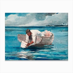The Water Fan (ca. 1888–1889), Winslow Homer Canvas Print