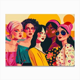 Group Of Women 20 Canvas Print