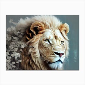 Lion art 64 Canvas Print