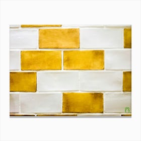 Yellow And White Tile 20190323162517ppub Canvas Print