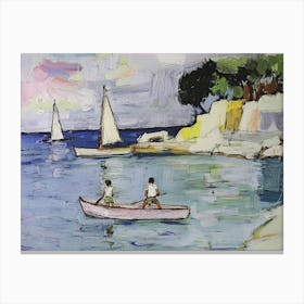 Sailboats Canvas Print