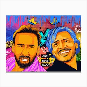 Nicolas and Pedro Meme Canvas Print