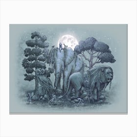 Midnight In The Stone Garden Canvas Print