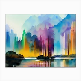 Cityscape Painting 10 Canvas Print